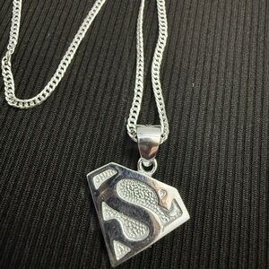 Superman necklace 20"